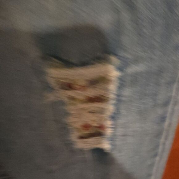 Imperial Girl Light Blue Distressed Skinny Jeans - Picture 5 of 7